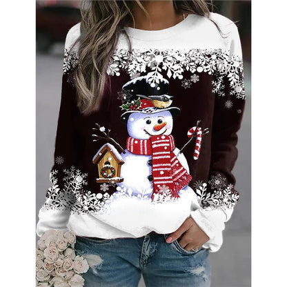 Pull Amélie Neige Imprimé - Élégance Hivernale