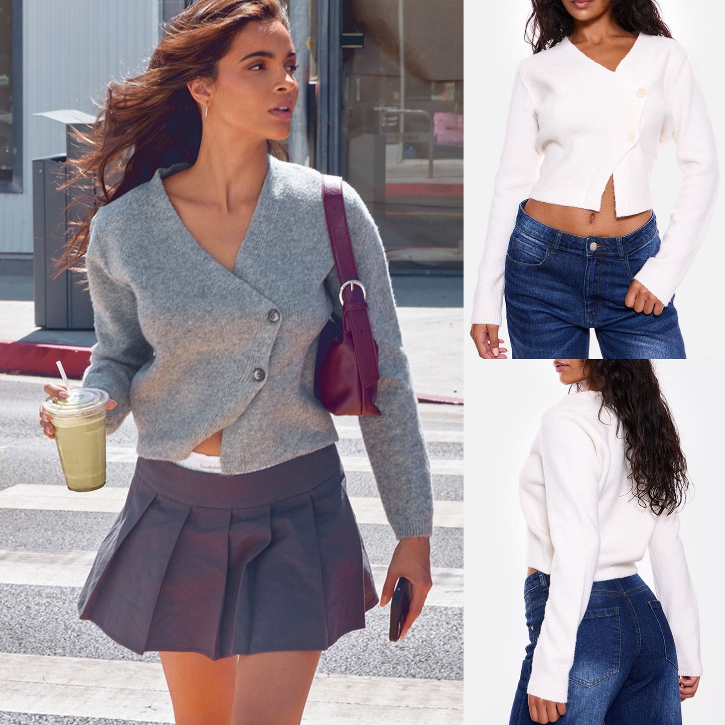 Cardigan femme à boutons – Élégance et polyvalence