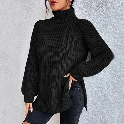 Pull col roulé fendu – Simplicité et élégance !