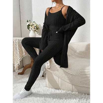 Ensemble Côtelé 3 Pièces Élégant et Confortable