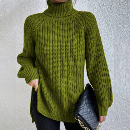 Pull col roulé fendu – Simplicité et élégance !