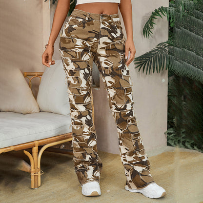 Jean Femme Coupe Droite Brodé