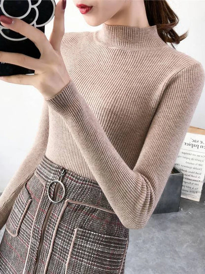 Chloé – Pull Col Montant Vintage & Élégant