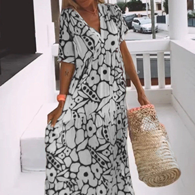 Robe fluide fleurie – Silhouette affinée !