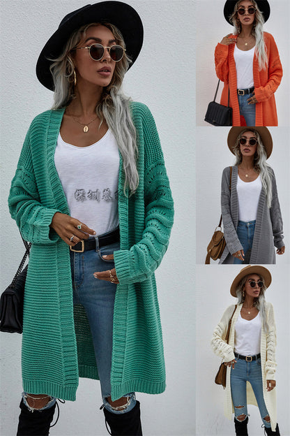 Cardigan long femme uni – Élégance et style tricoté