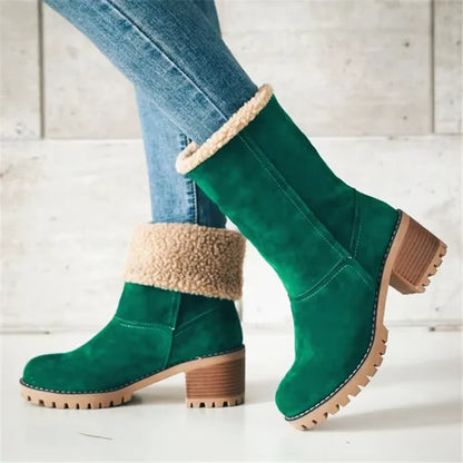 Léa™ – Bottes de neige chaudes et élégantes en cuir