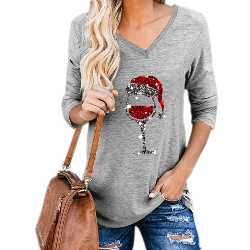 Robe Imprimée Verre de Vin – Esprit de Noël Assuré