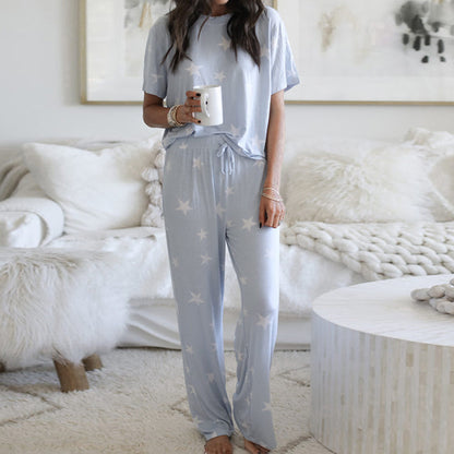 Pyjama Femme Deux Pièces Imprimé – Douceur et Élégance à la Maison